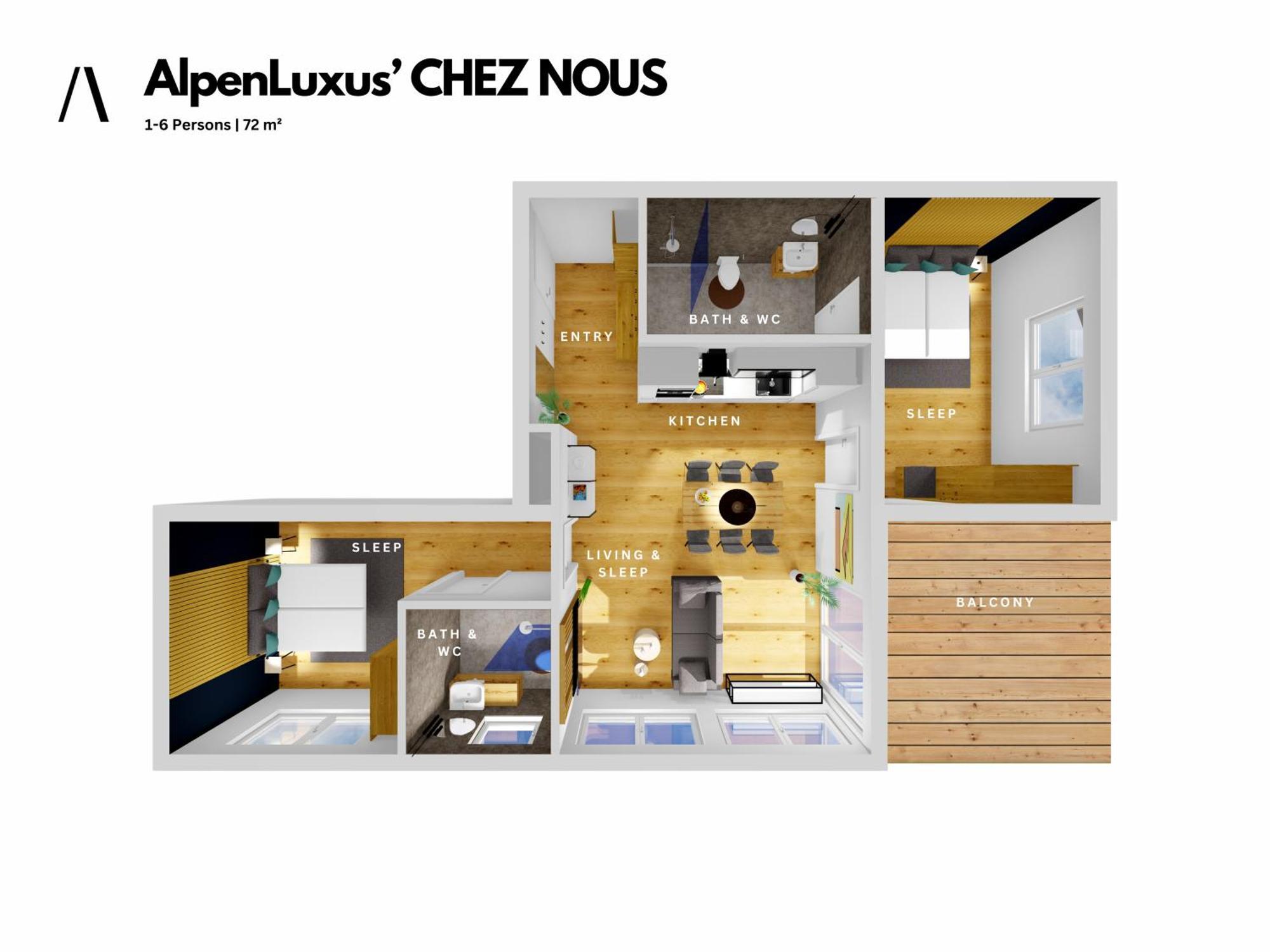 Chez Nous - Balcony Und Car Park By Alpenluxus Appartements Fuegen Luaran gambar